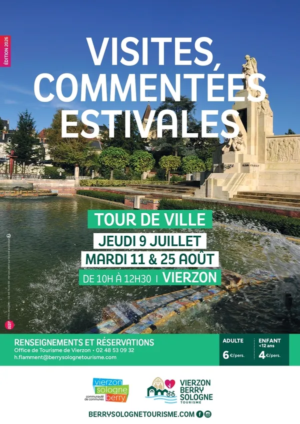Visite commentée estivale - tour de ville