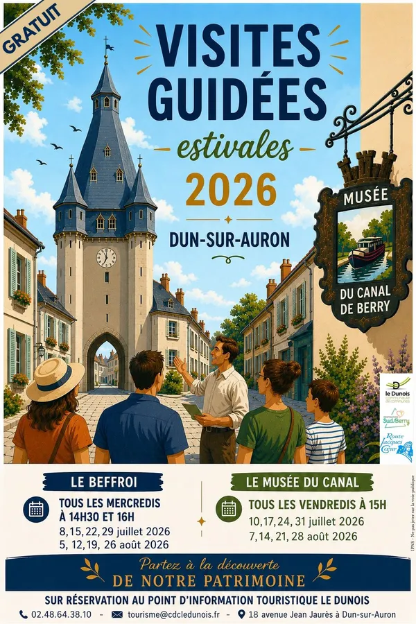 Visites Guidées Estivales du Musée du Canal de Berry de Dun-sur-Auron