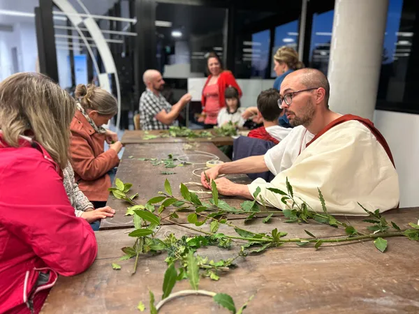 Visite-atelier famille Les lauriers de César