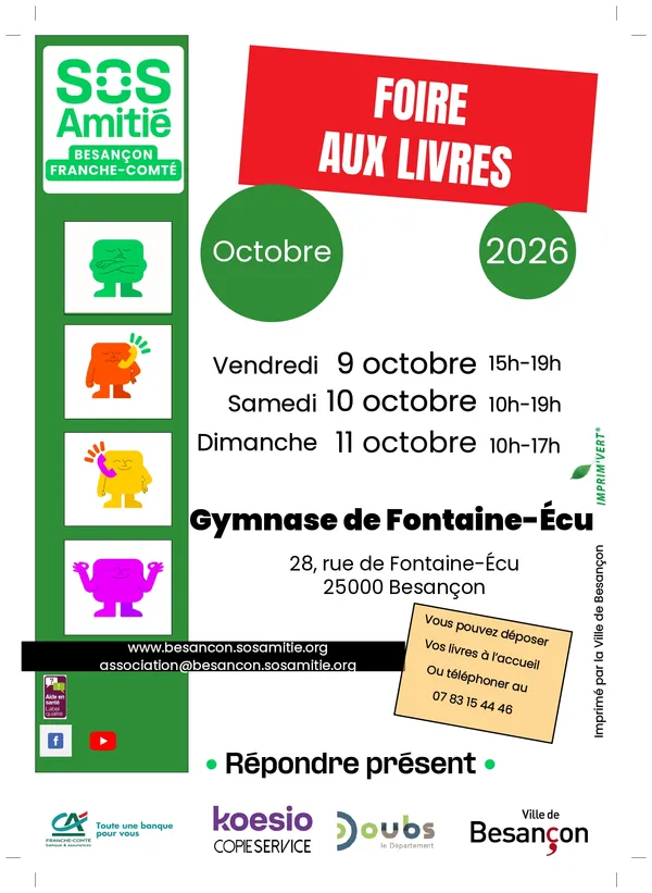 Foire aux livres SOS amitié