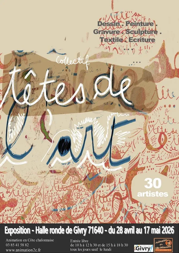 Givry - Exposition "Têtes de l'art"
