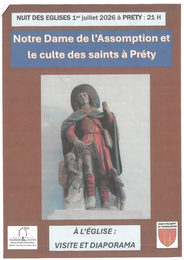 Nuit des Eglises : Notre dame de l'Assomption et le culte des saints à Préty