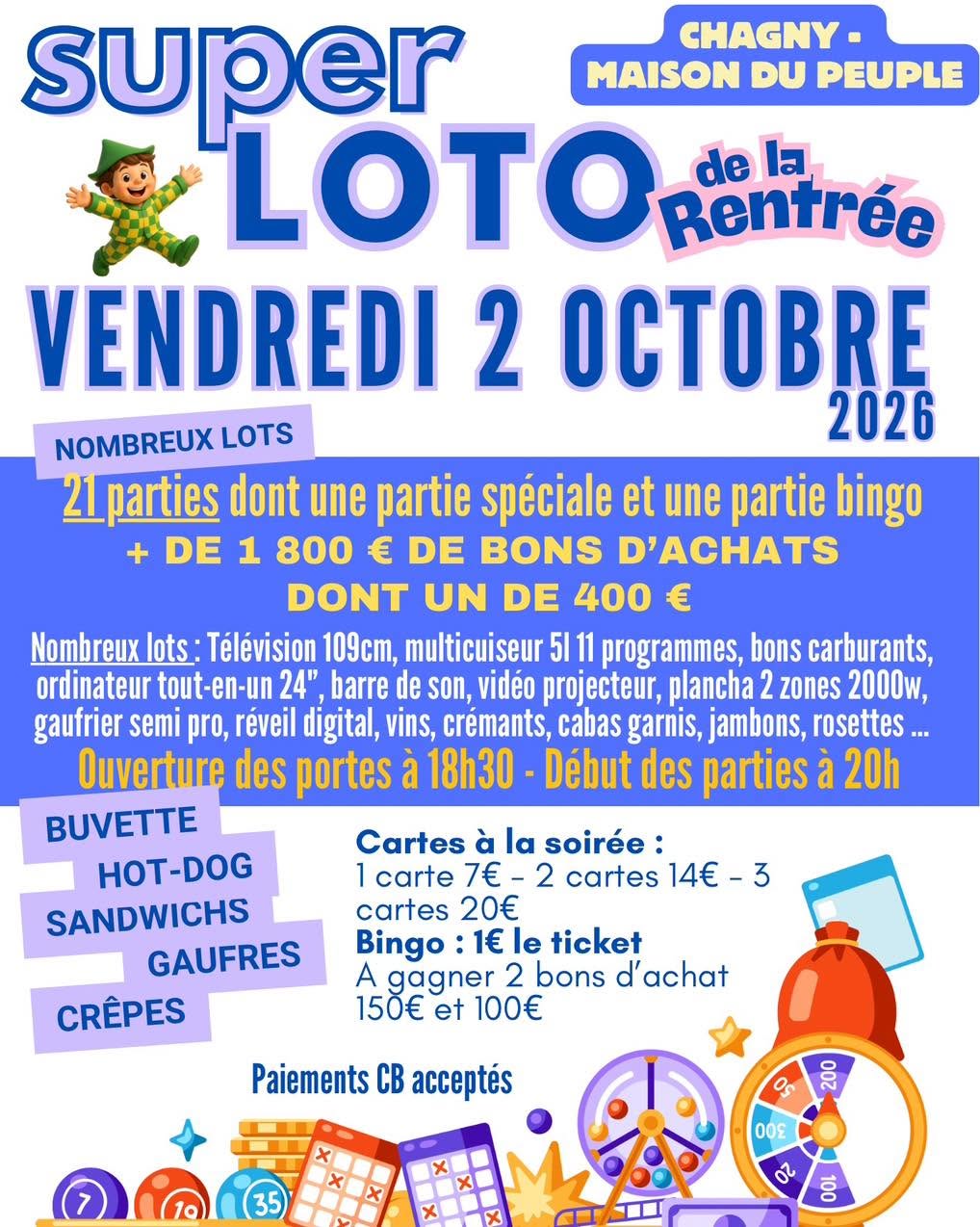 Super Loto de la rentrée à Chagny