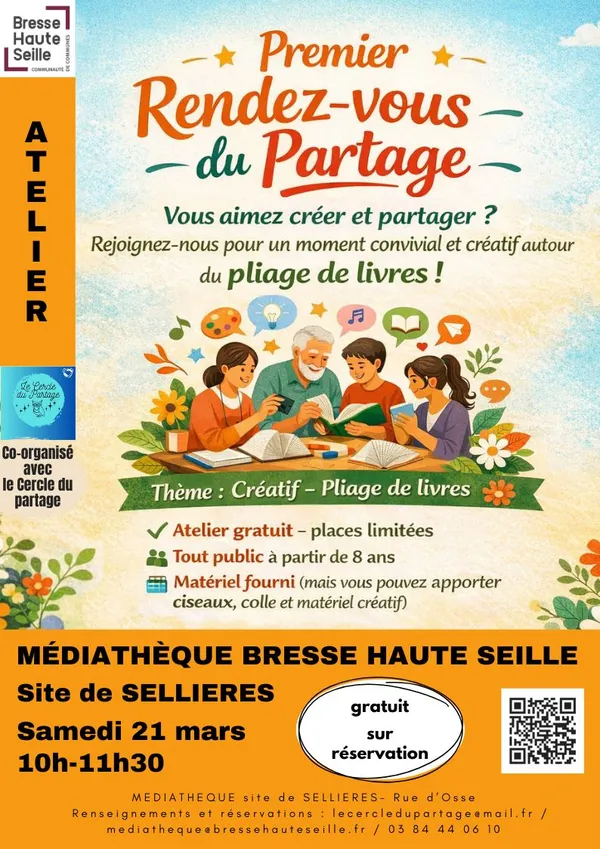 Rendez-vous du partage - Atelier pliage de livres