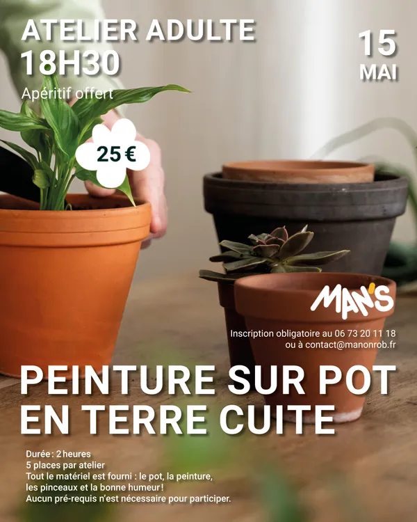 Atelier "Peinture sur pot en terre cuite"
