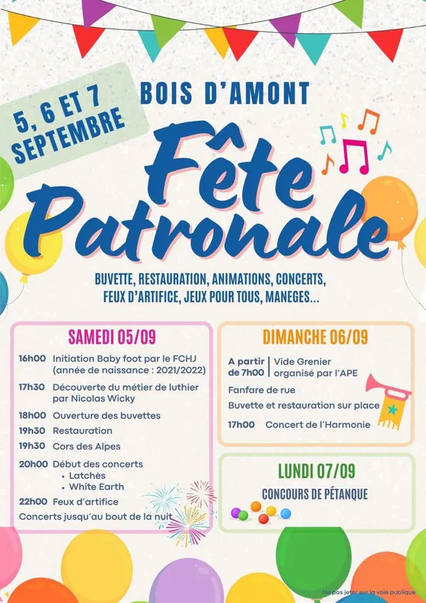 Fête Patronale de Bois d'Amont