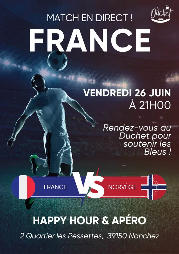 Retransmission du match France / Norvège