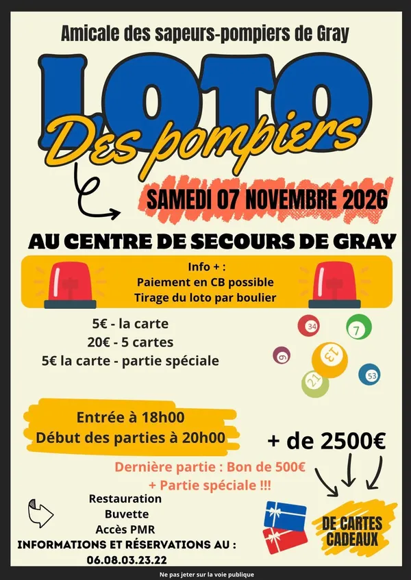 Loto des pompiers