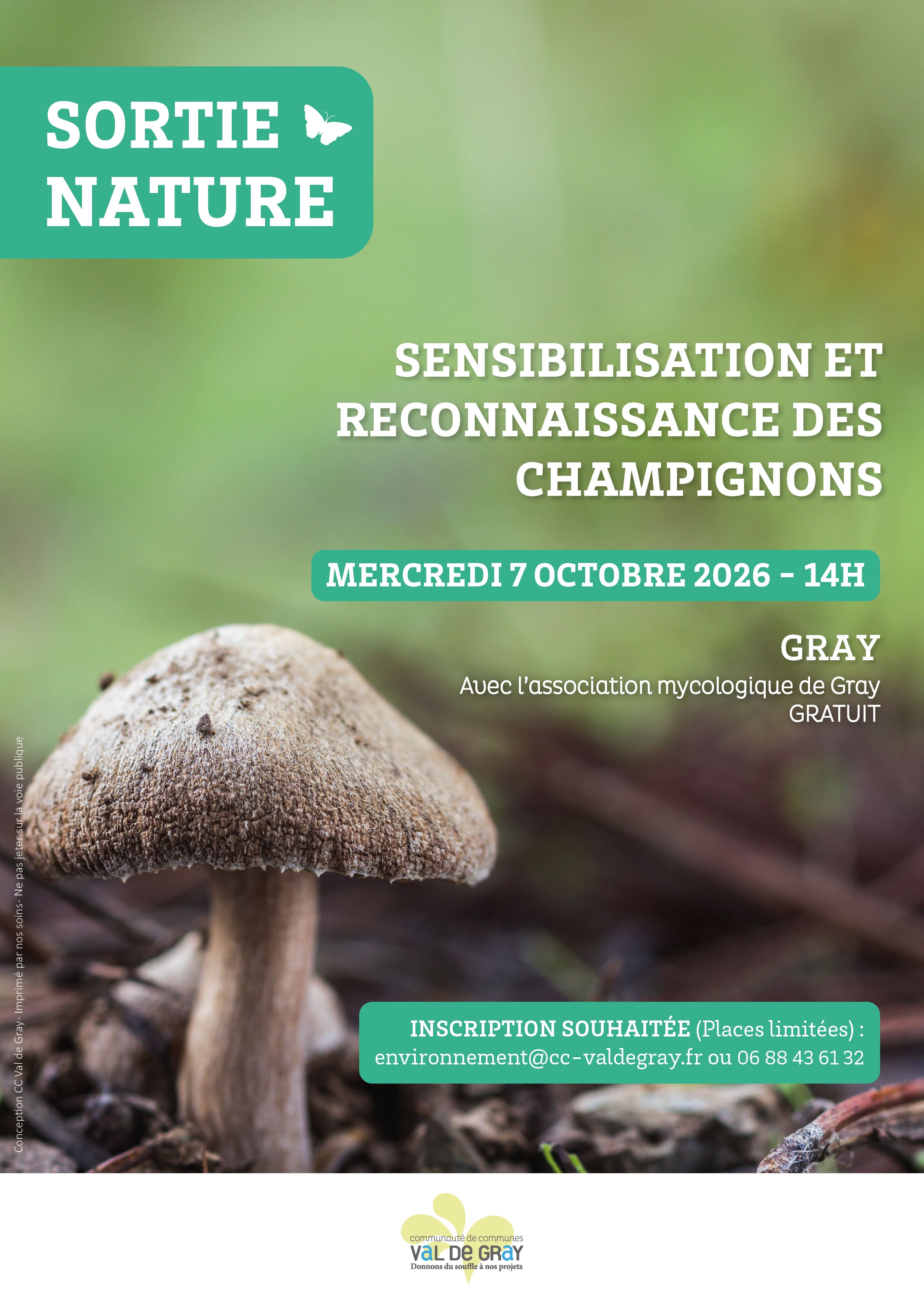Sensibilisation et reconnaissance des champignons