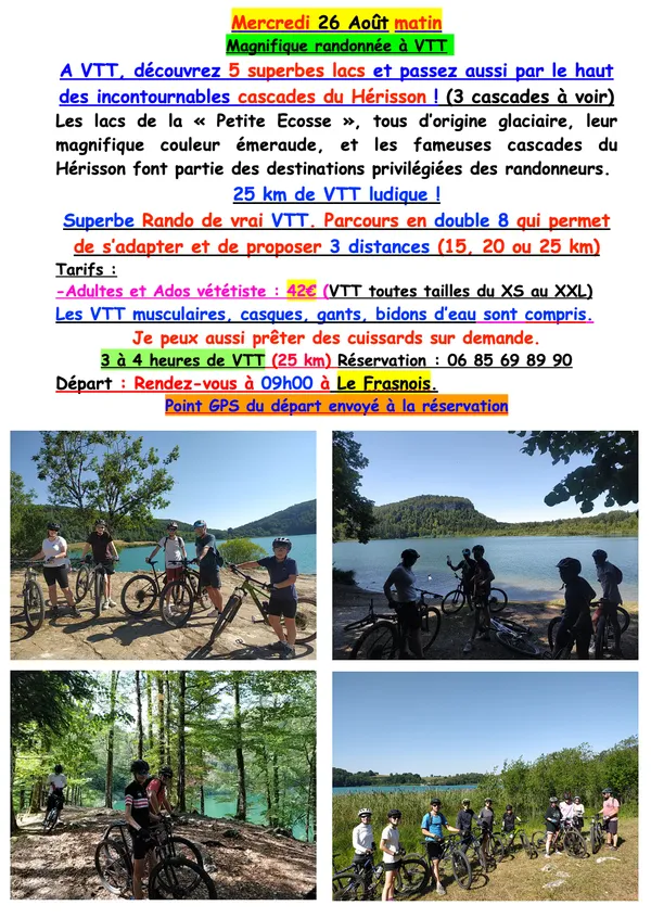 Rando VTT : tour des 5 lacs