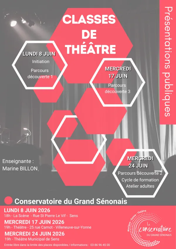 Représentation classes de théâtre