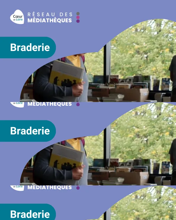 Braderie à la médiathèque de Cosne