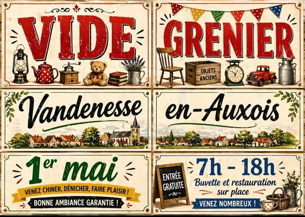 Vide-greniers- Vandenesse en Auxois