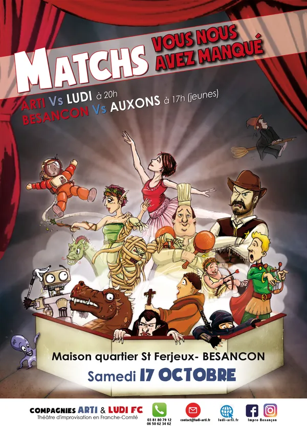 Matchs d'improvisation "Vous nous avez manqué"