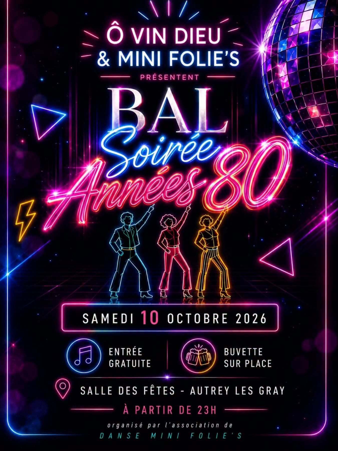 Bal soirée années 80