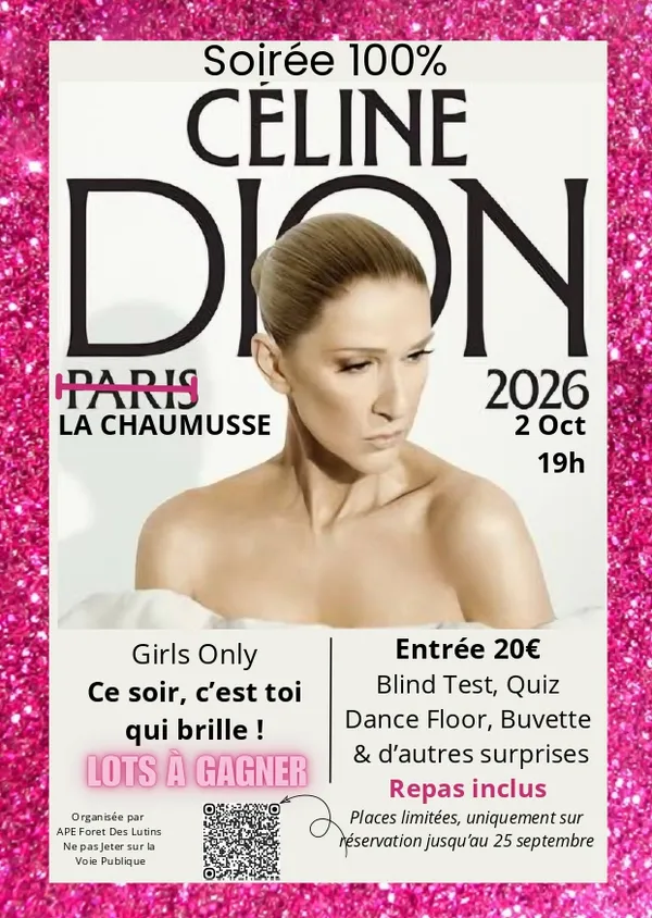Soirée 100% Céline Dion - girls only