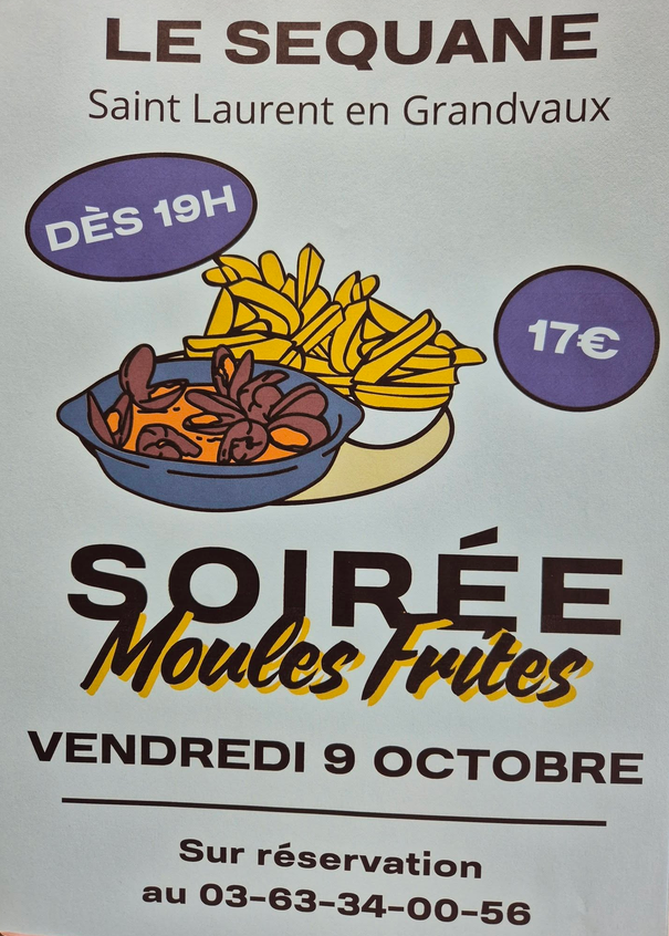 Soirée Moules Frites.