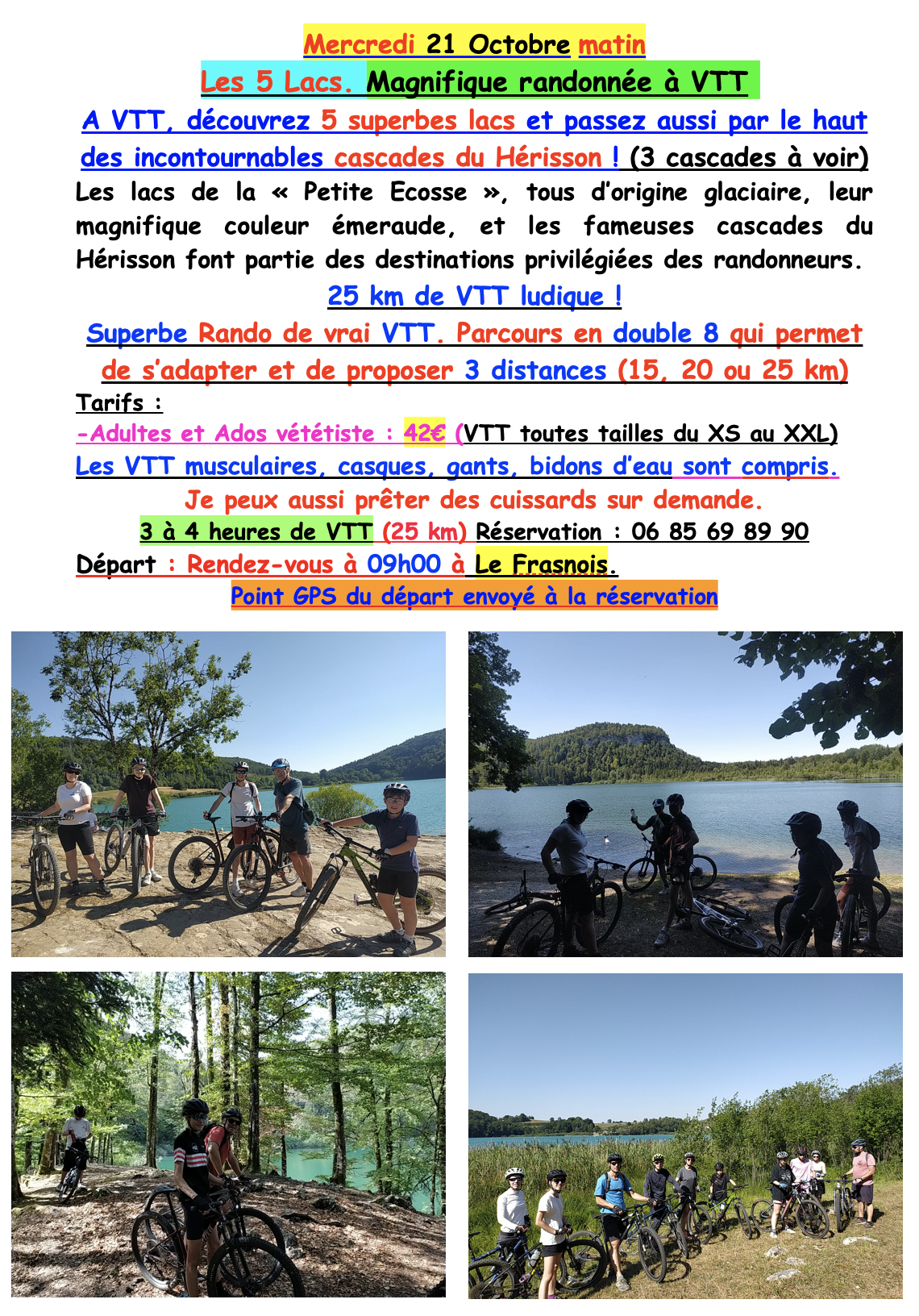 Rando VTT : Les 5 lacs.