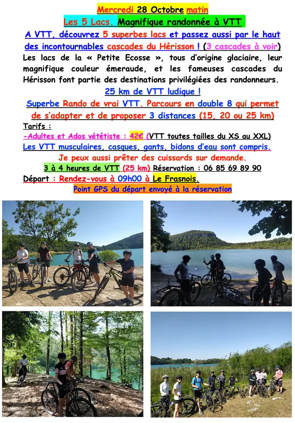 Randonnée VTT : Les 5 lacs, autrement