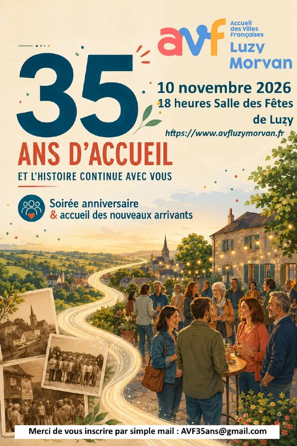 Soirée anniversaire AVF : 35 ans d'accueil