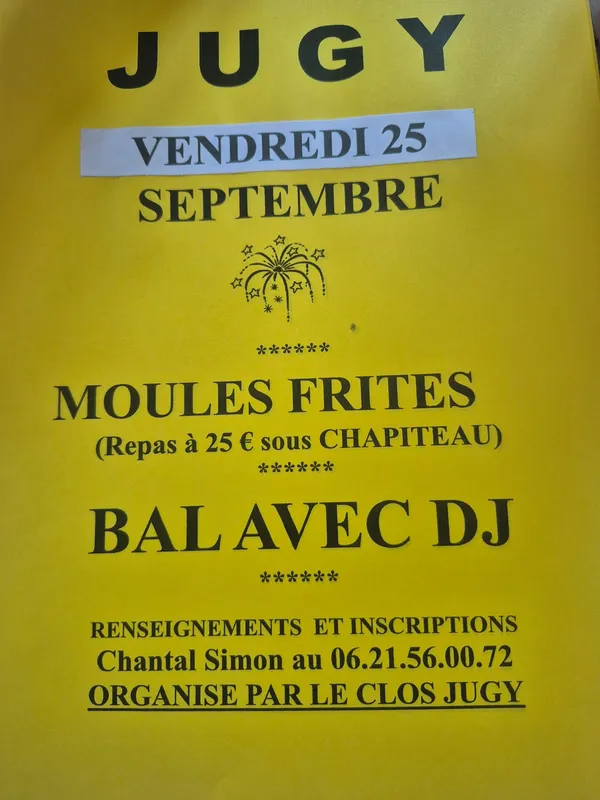 Repas moules frites