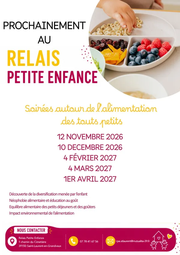 L'alimentation des tout petits - soirée d'échanges
