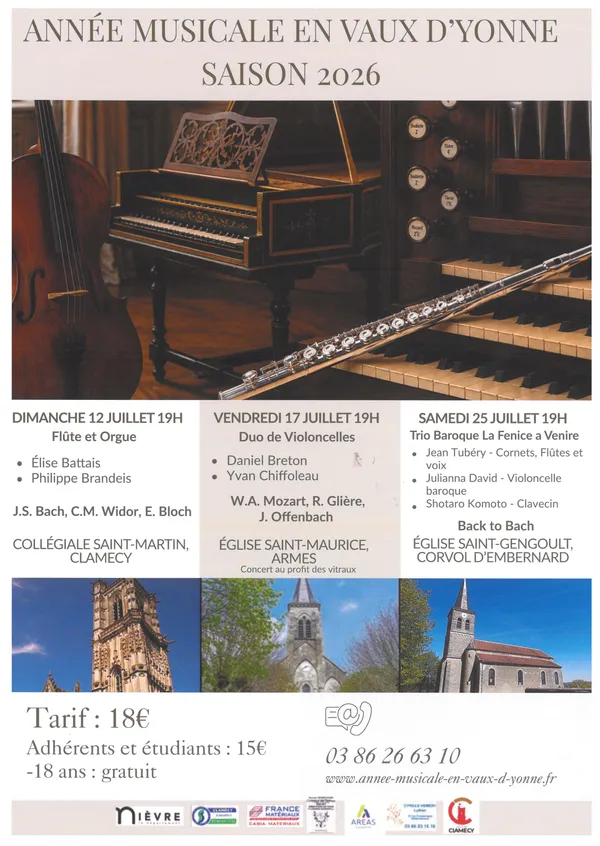 Concert Fédémuse : DUO de violoncelles