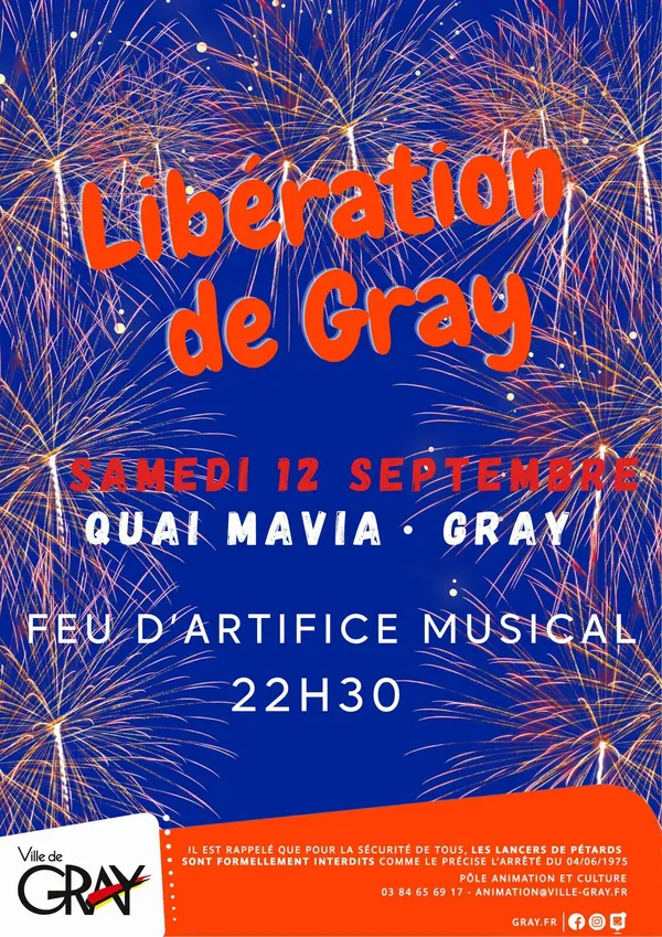 Libération de Gray - Feu d'artifice musical