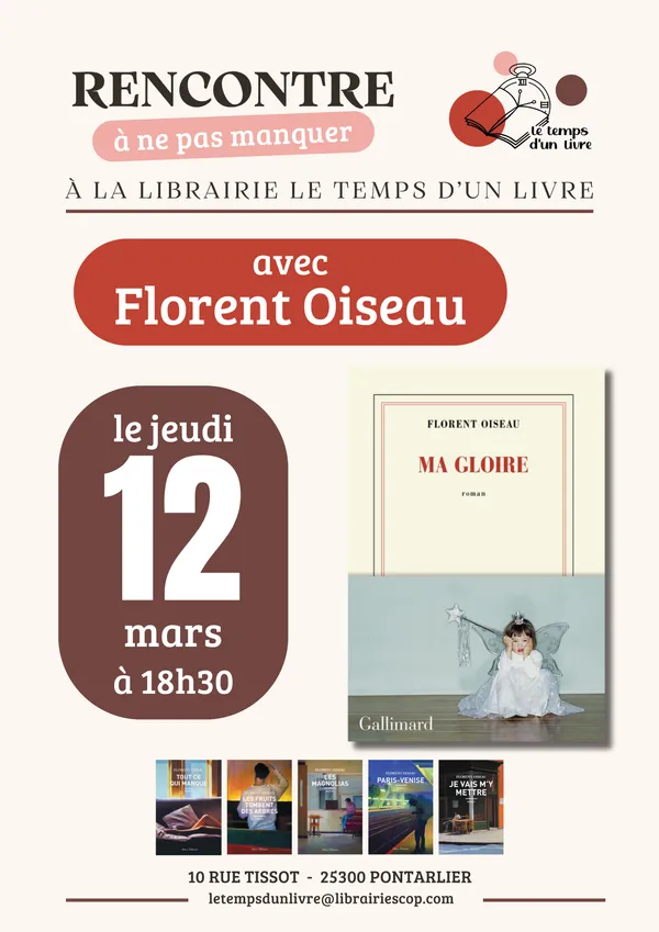 Rencontre à ne pas manquer avec Florent Oiseau
