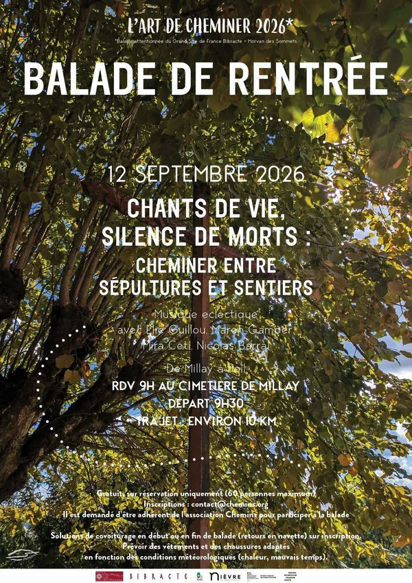 Balade de rentrée : "Chants de vie, silence de morts"
