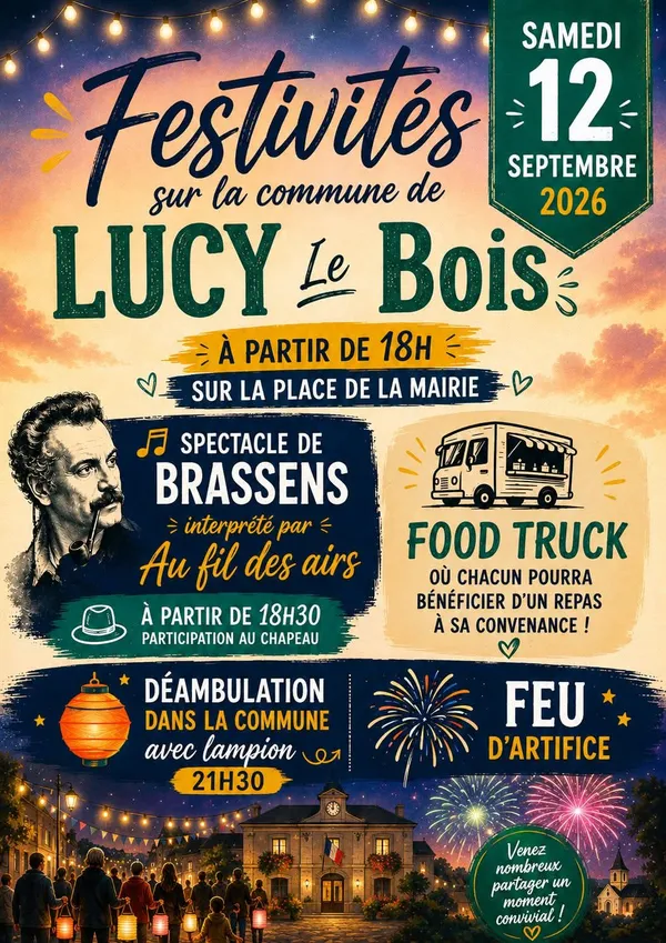 Festivités sur la commune de Lucy le Bois