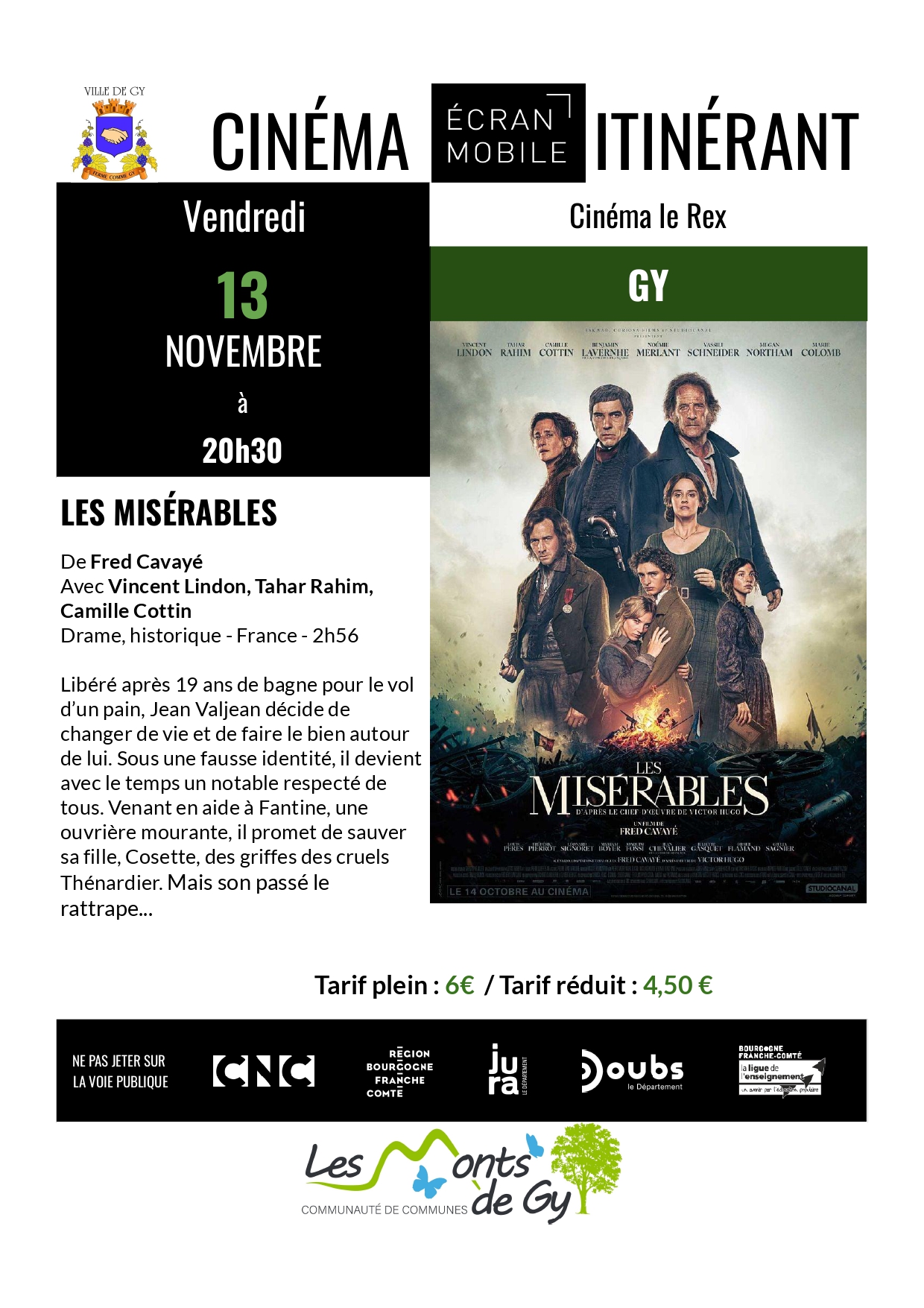 Rdv ciné avec "Les misérables"
