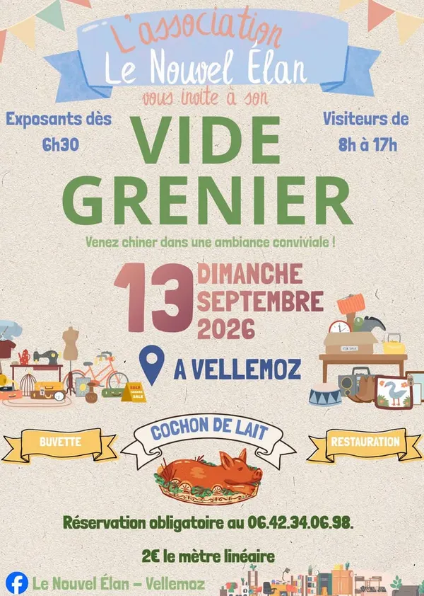Vide-greniers à Vellemoz