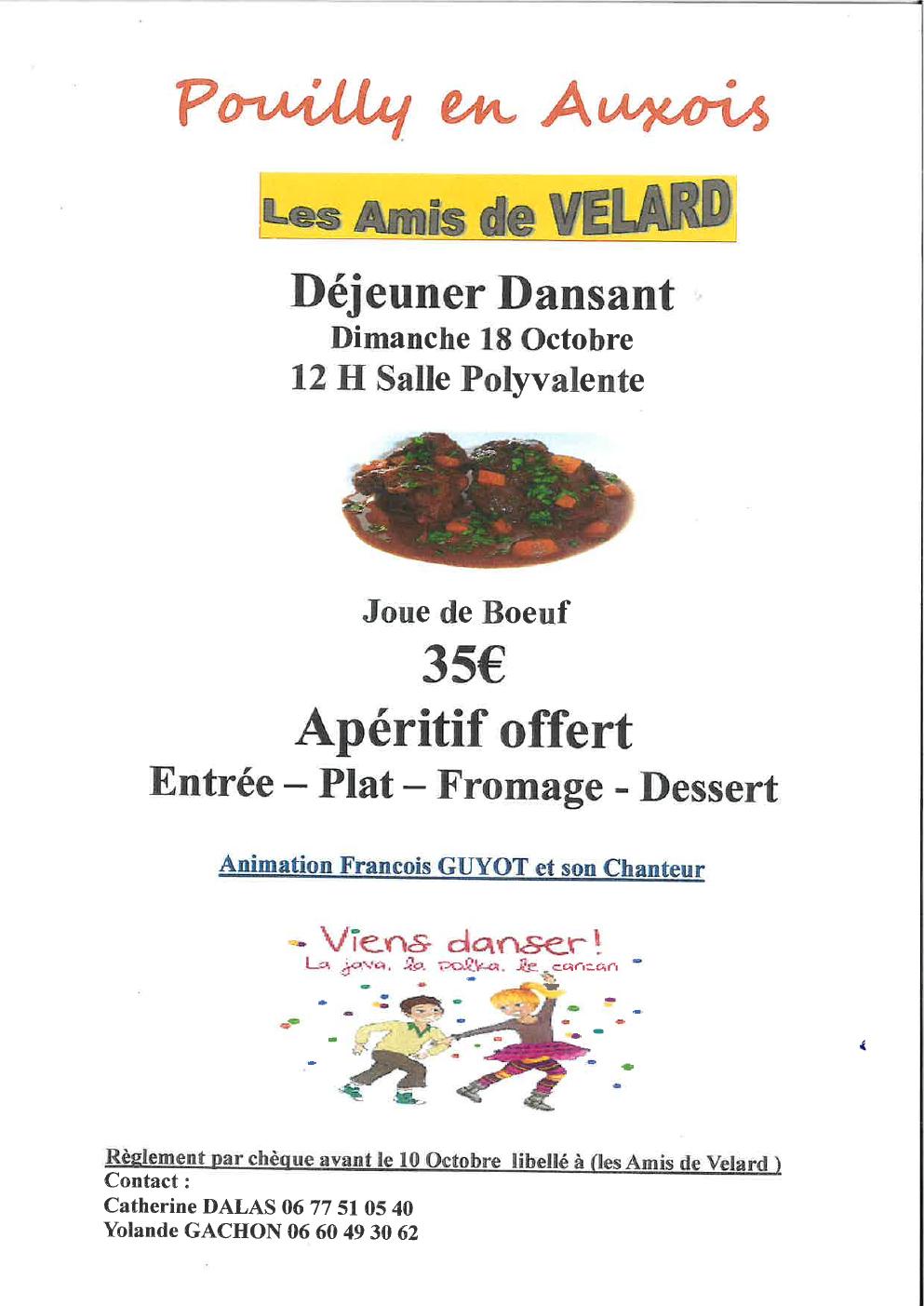 Déjeuner dansant- Pouilly en Auxois