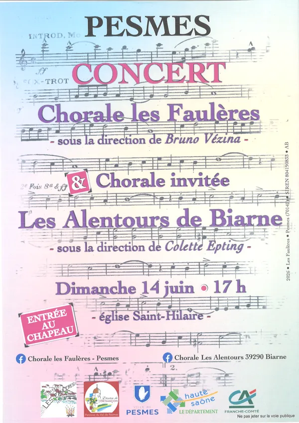 Chorales Les Faulères  de Pesmes et les Alentours de Biarne