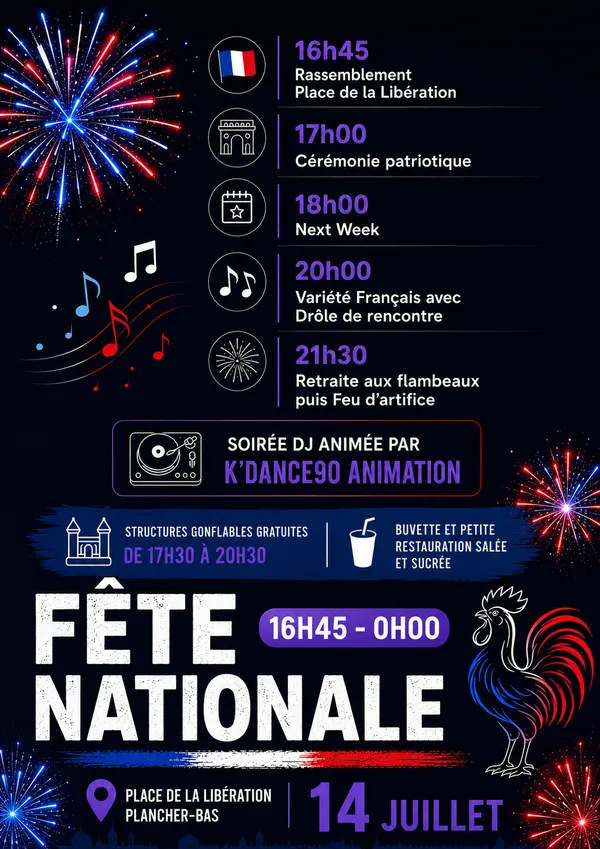 Fête Nationale et Feu d'artifice