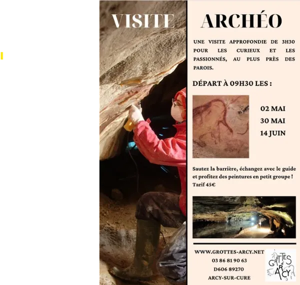 Visite immersive aux grottes d'Arcy-sur-Cure