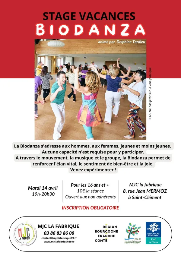 Stage vacances biodanza