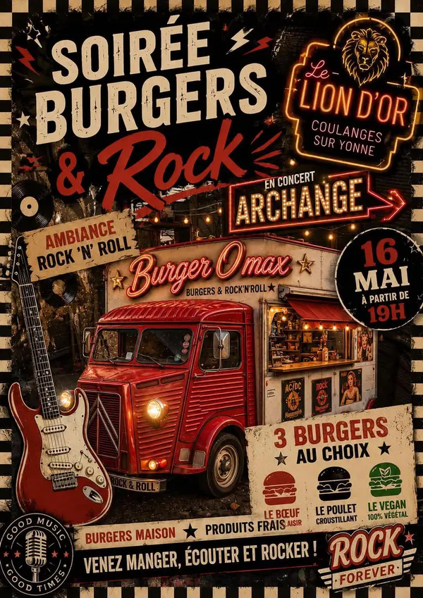 Soirée burgers & rock au Lion d'Or