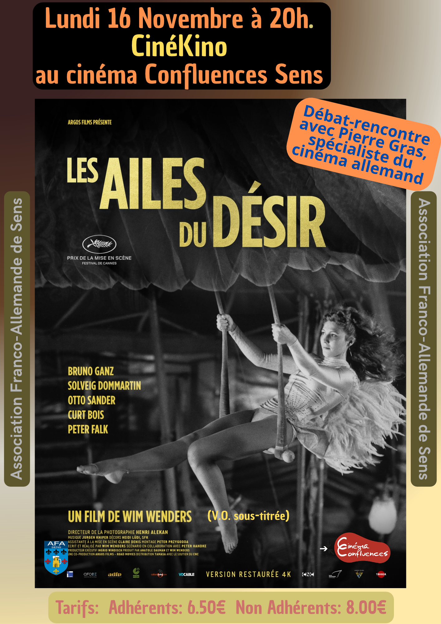 Projection "Les ailes du désir"