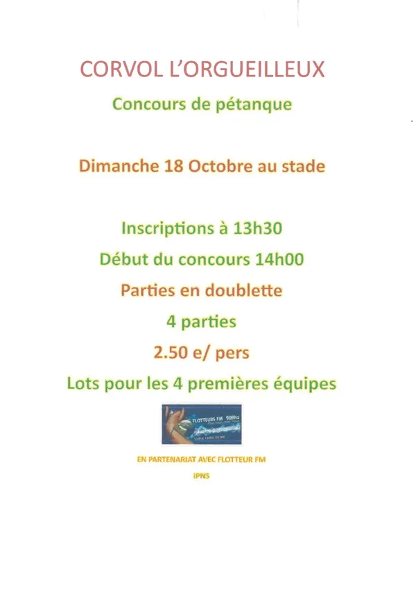 Concours de pétanque