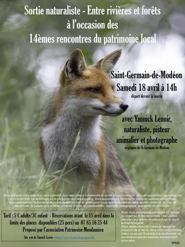 Sortie naturaliste - entre rivières et forêts