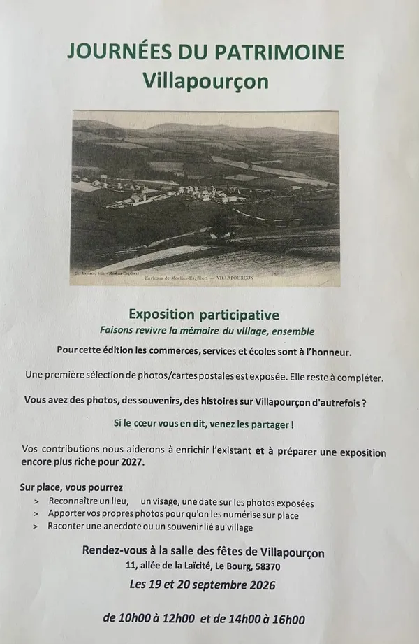 Exposition Participative - Journées du Patrimoine