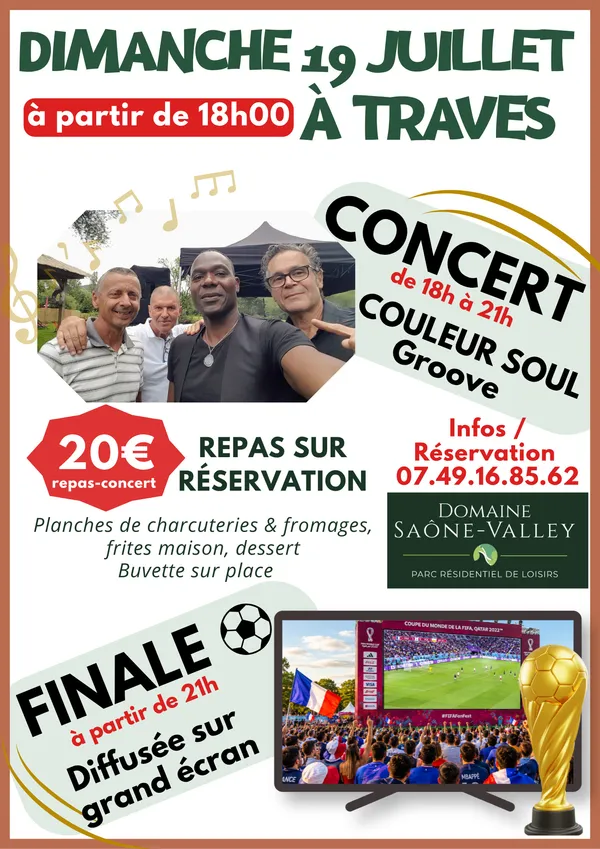 Soirée Concert "Couleur Soul" à Traves