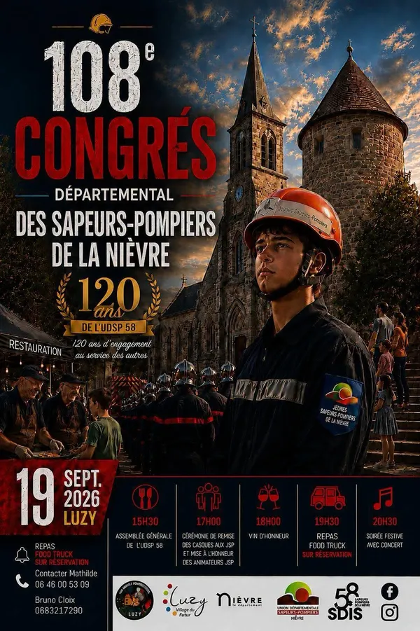 108e congrès départemental des Sapeurs-pompiers de la Nièvre