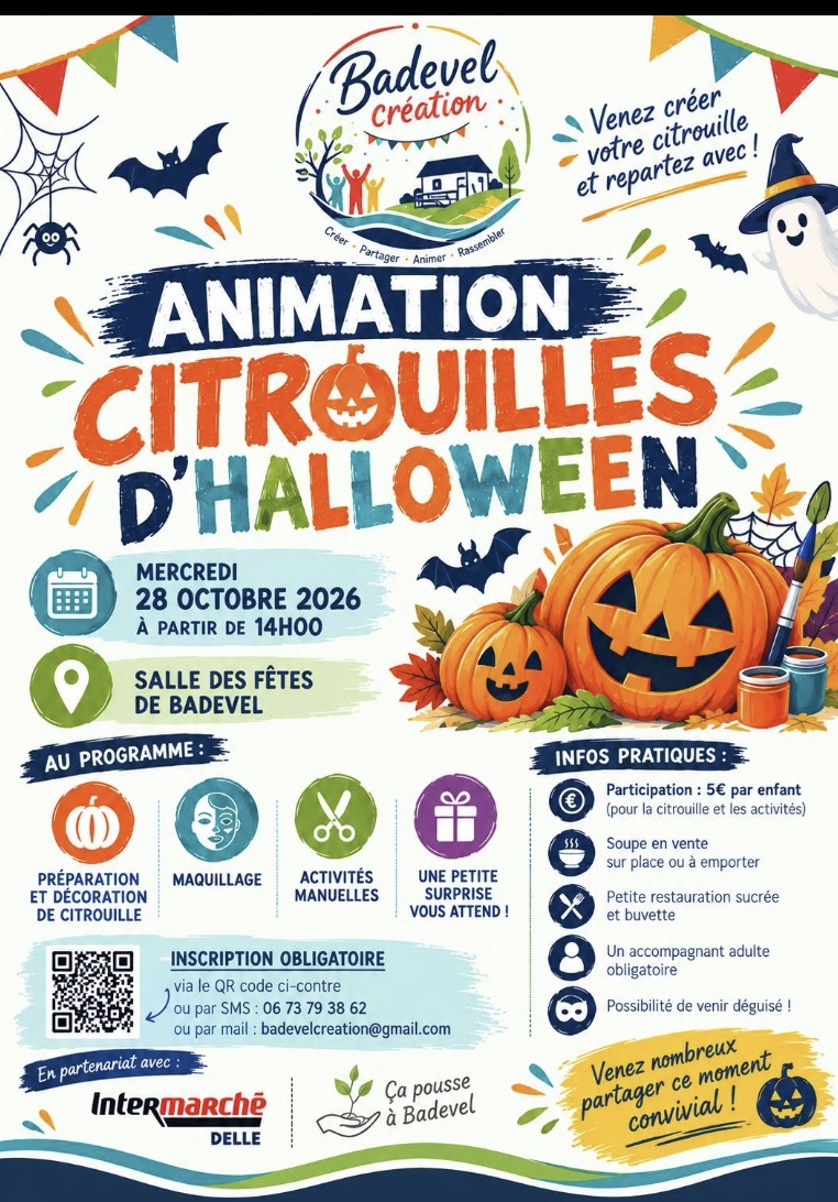 Animation citrouilles d'Halloween - Salle des fêtes