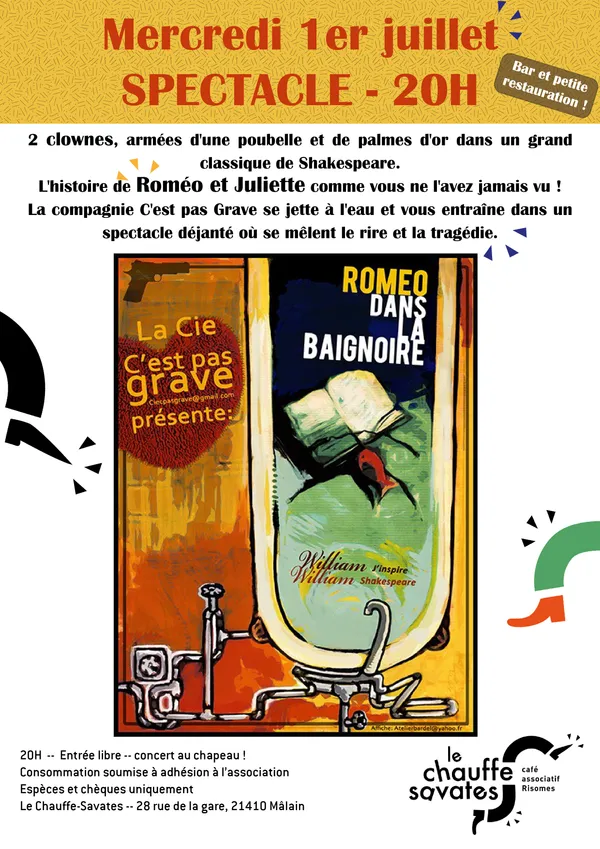 Spectacle de théatre "Roméo dans la baignoire"