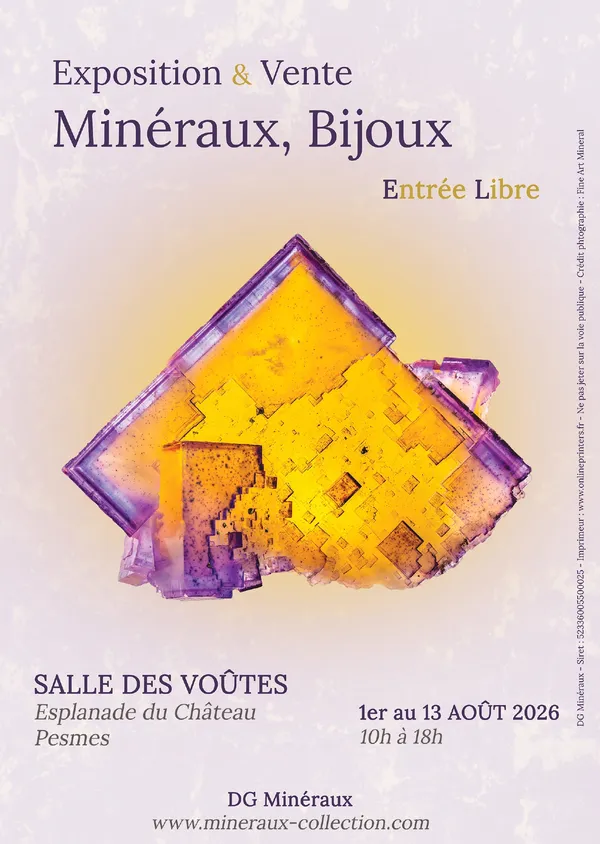 Exposition et vente Minéraux et bijoux - DG Minéraux