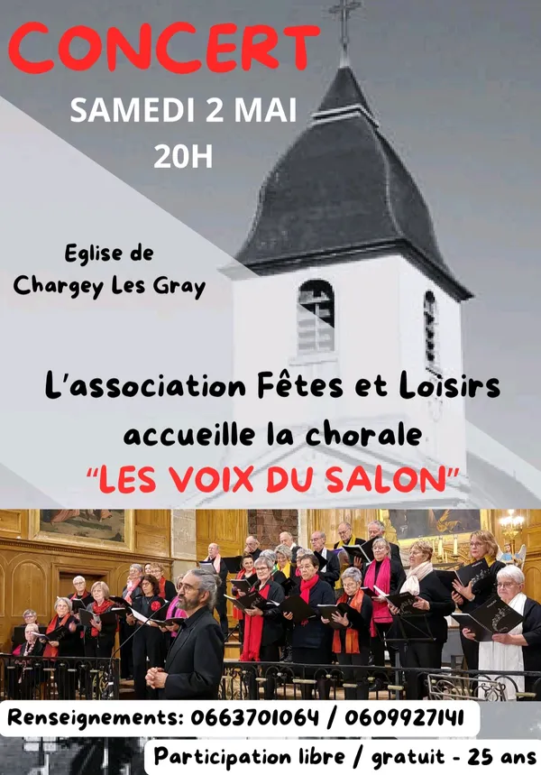 Concert Chorale les Voix du salon