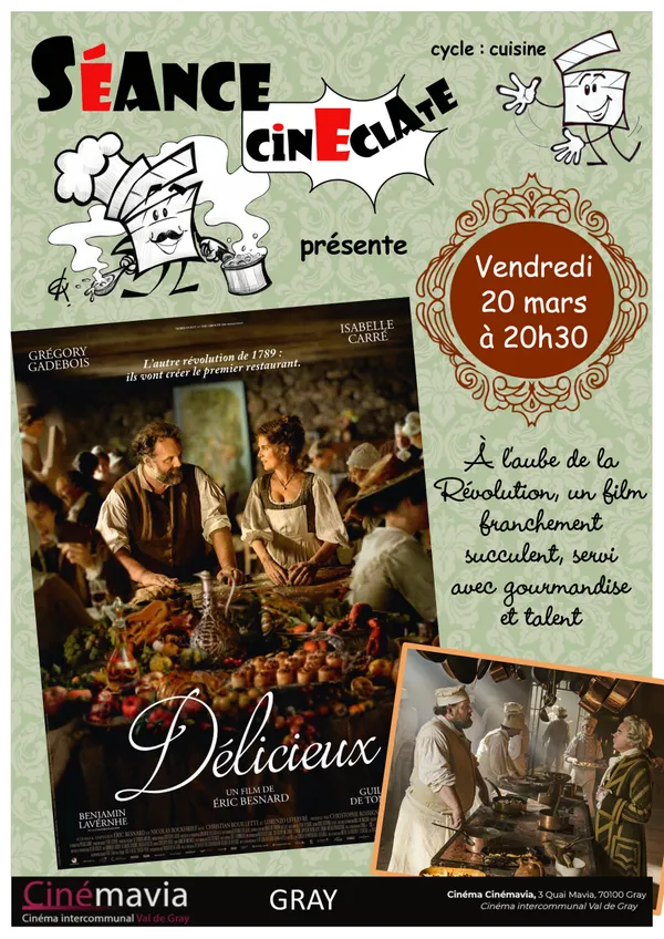 CinEclate présente le film Délicieux